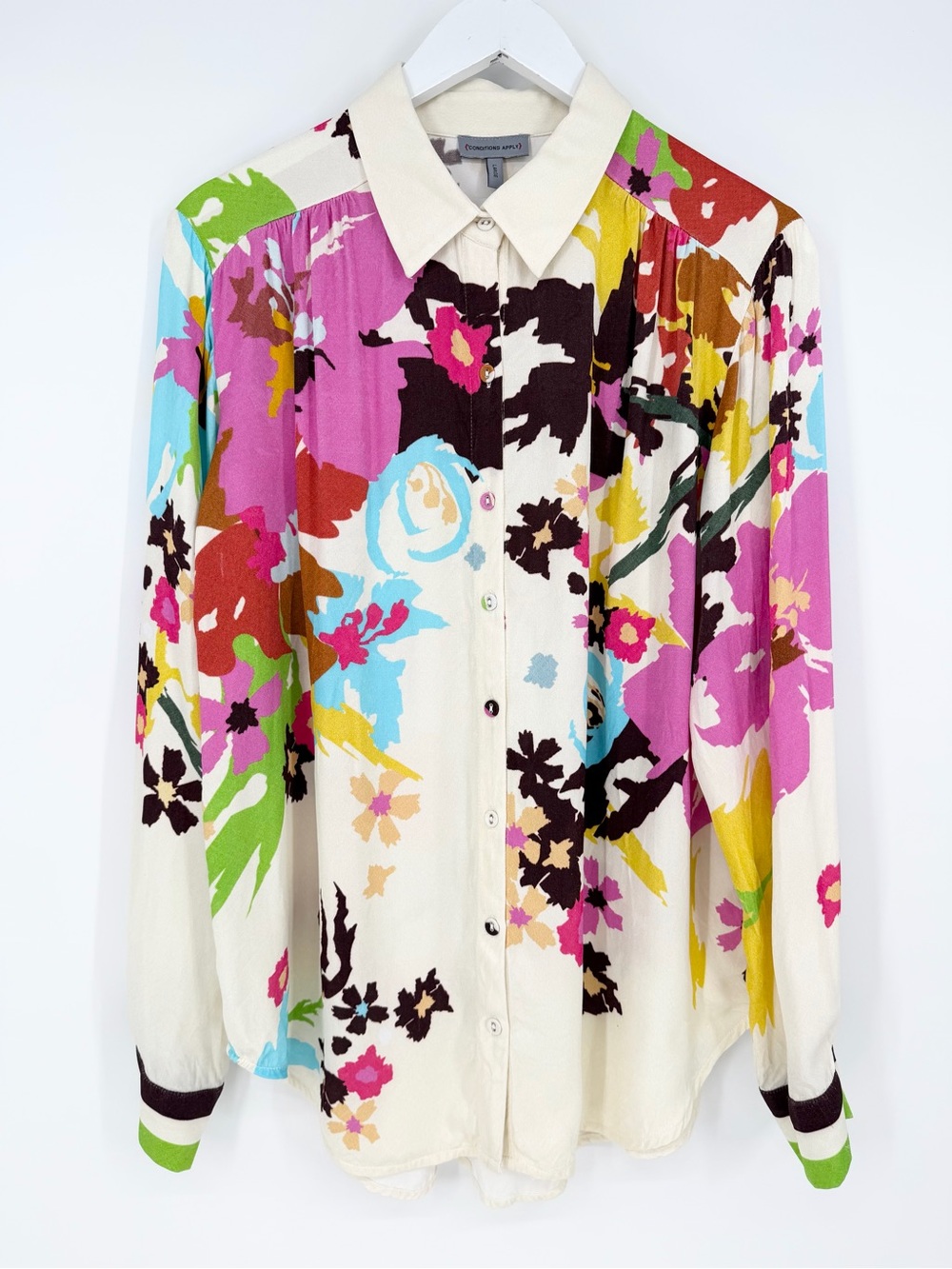 Anthropologie Conditions Apply Blooming Blouse